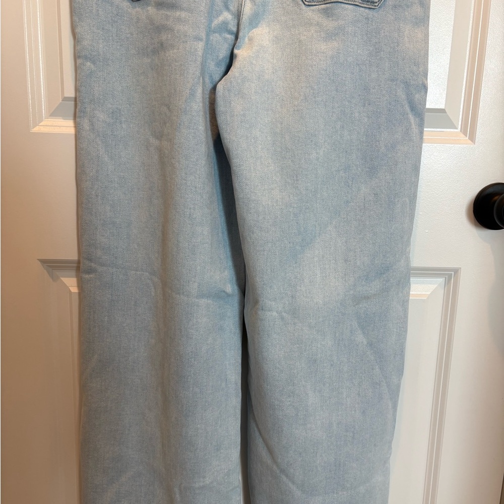 PAIGE Anessa High-Rise Wide Leg Women’s Jeans in Suki Distressed - Size 32P - Picture 14 of 15